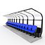 3D Soccer Bench 03 model