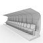 3D Soccer Bench 03 model