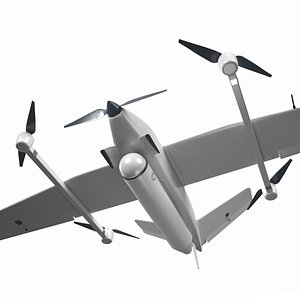 Sahara Harmattan AI Hybrid VTOL Aircraft White Rigged