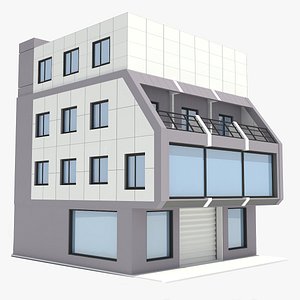corporate industrial building 3d max
