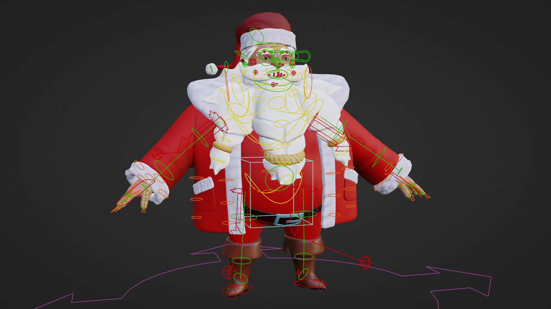 3D Santa Claus model - TurboSquid 2159562