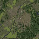 Gwangju South Korea - city and urban in 25 km x 25 km