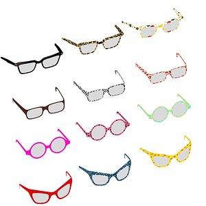 eyeglasses glasses optic 3D model
