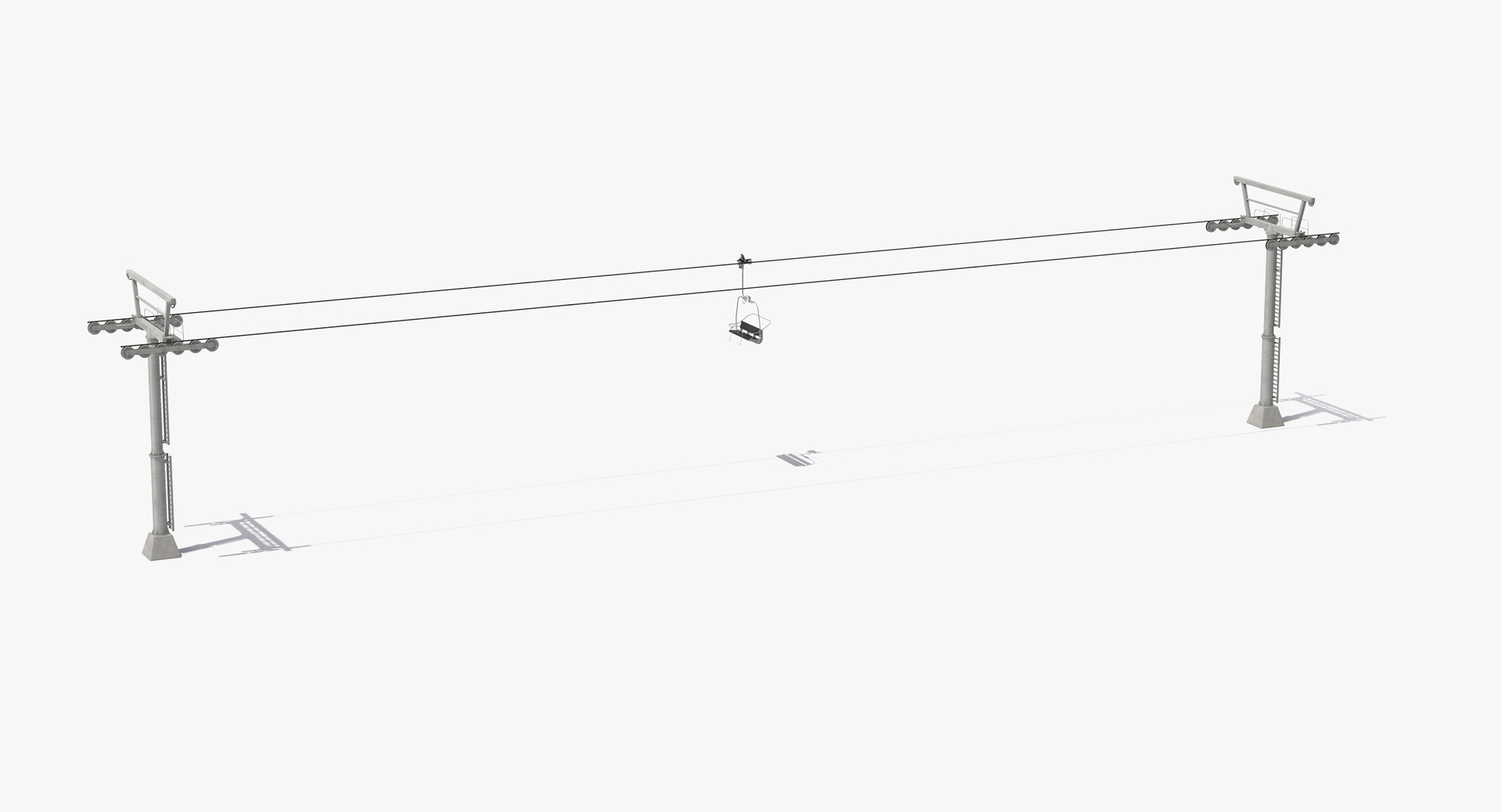 Ski Gondola Lift Towers 3D Model TurboSquid 1373422