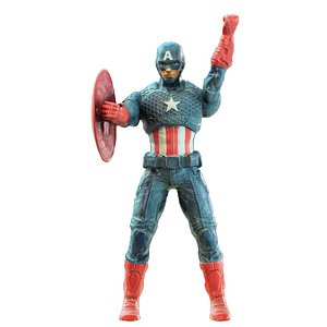 Toy Superhero Captain America 3D model
