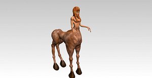 nude fantasy centaur 3d model