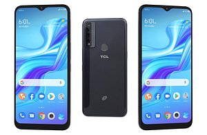 TCL 4X 5G Low Poly 3D model