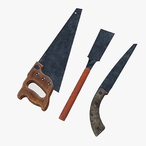 Wood saw 3D model