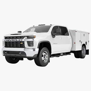 3D model Chevrolet Silverado 3500 HD 2021 Enclosed Utility 01