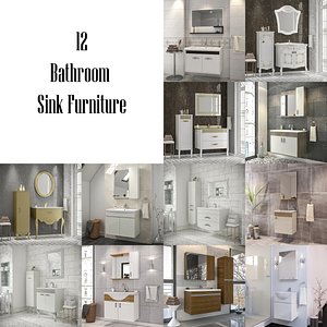 3D bathroom furniture - model