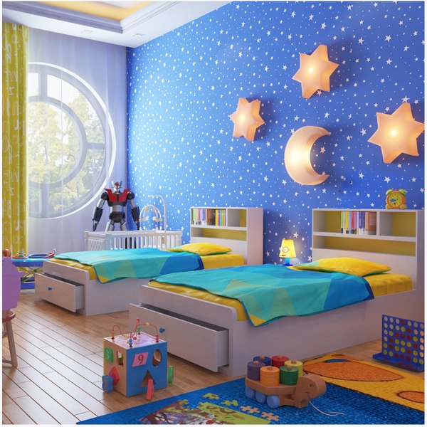 Kids Boy Bedroom 3D