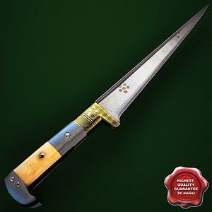 3d pesh kabz dagger