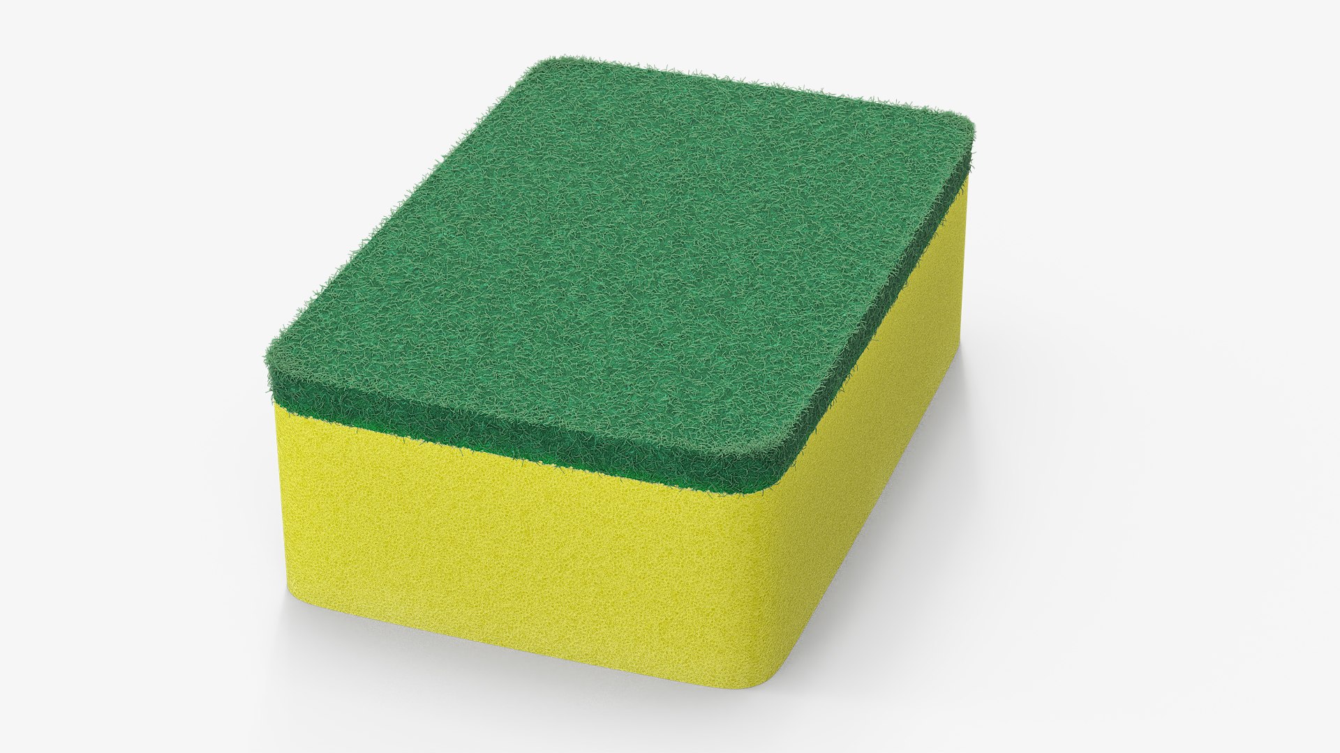 Household Cleaning Sponge Fur 3D model preview
