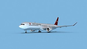 Boeing 767-400 Air Canada 3D model
