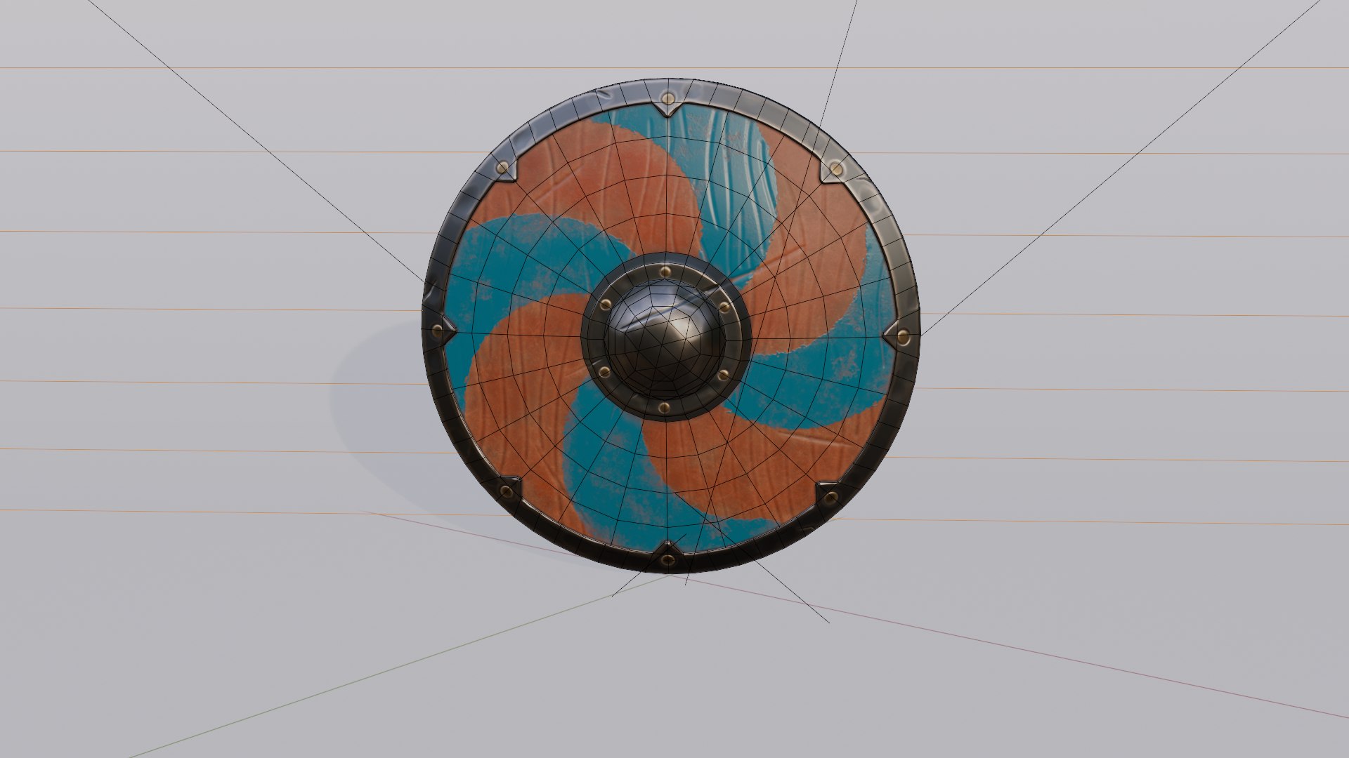 3D Stylized Round Shield Model - TurboSquid 2378683