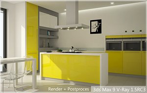 3dsmax kitchen house