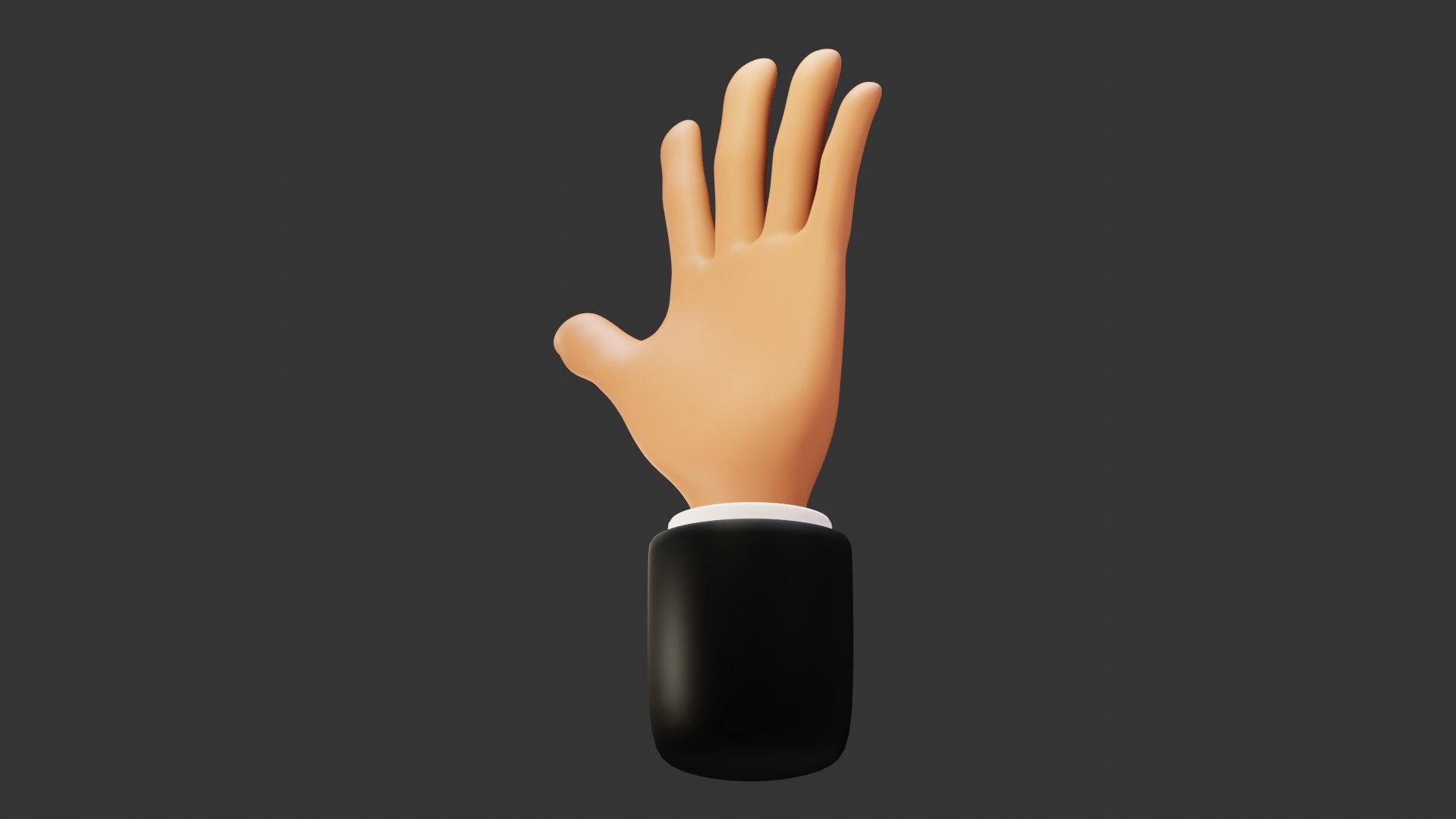 Cartoon Hand Rigged 3D model - TurboSquid 1714380