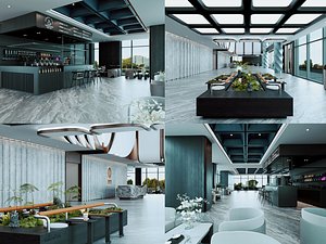 Modern Luxury Corporate Lobby Interior