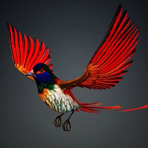 3D Pheasant Bird-B6 model