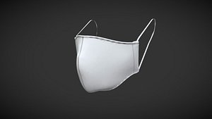 3D Face Mask In Low Poly
