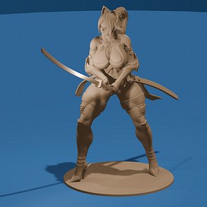 Sexy Curvy Warrior 3D model