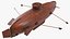Realistic Model of Drebbel Submarine Rigged for Maya 3D model