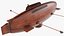 Realistic Model of Drebbel Submarine Rigged for Maya 3D model