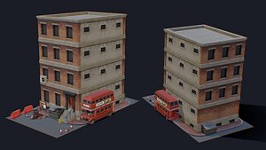 3D model forsaken city tiny pack