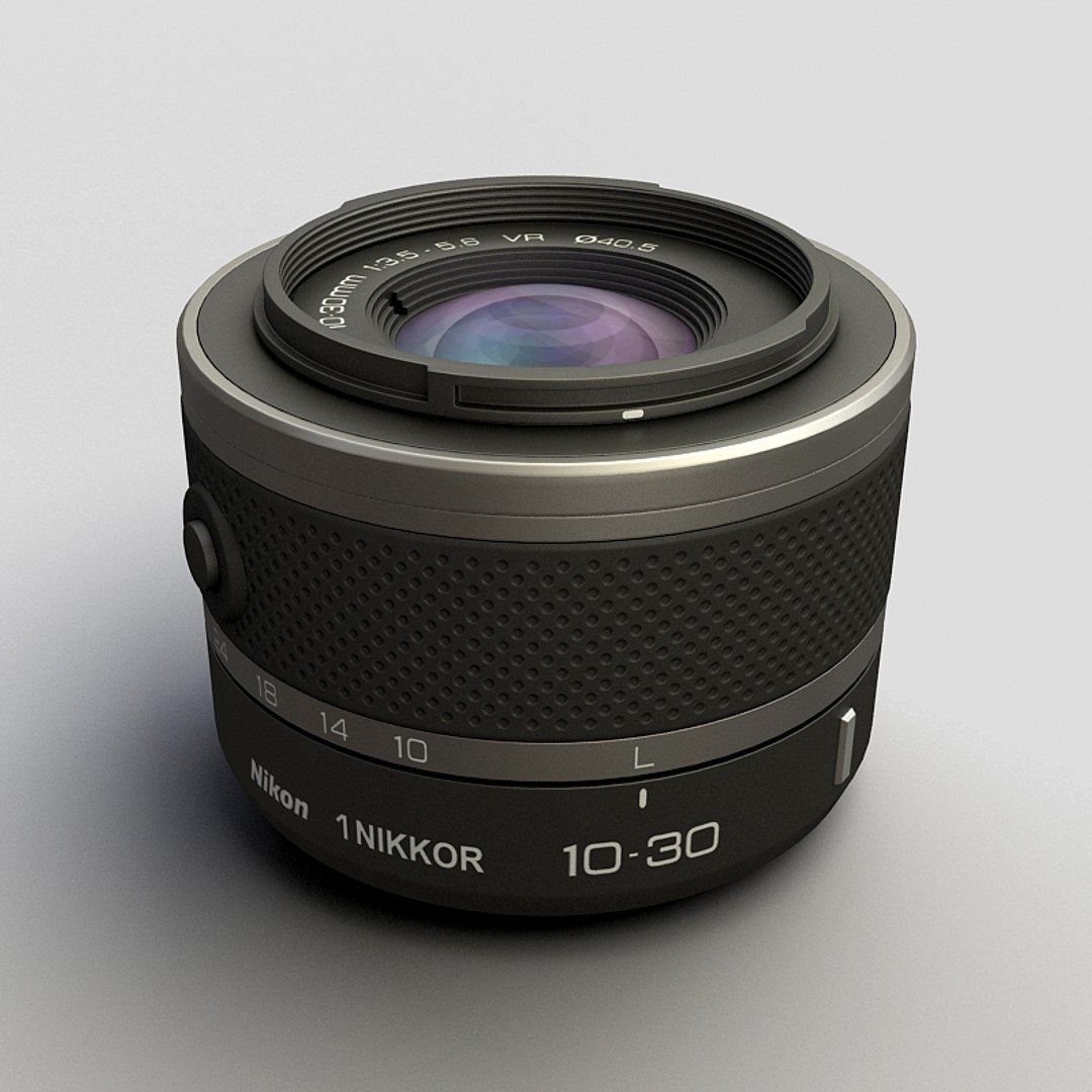 lens nikkor 10mm 10-30mm 3d max