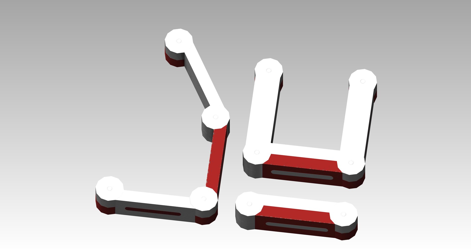 3D Red-white Modular Box Barrier - TurboSquid 2085436