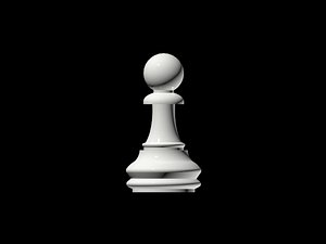 chess pawn 3d max