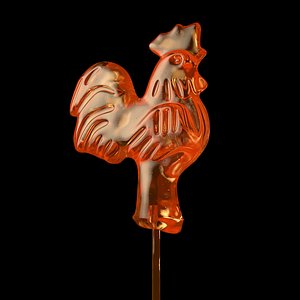 candy caramel cockerel 3D