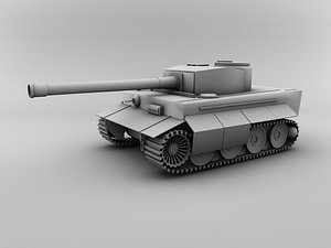 basic tiger tank 3d 3ds