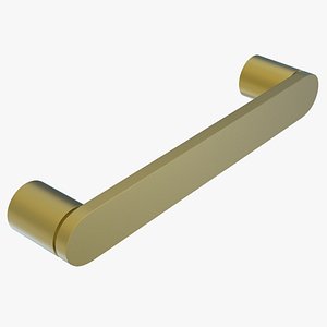 3D Hampstead Satin Brass Handle model