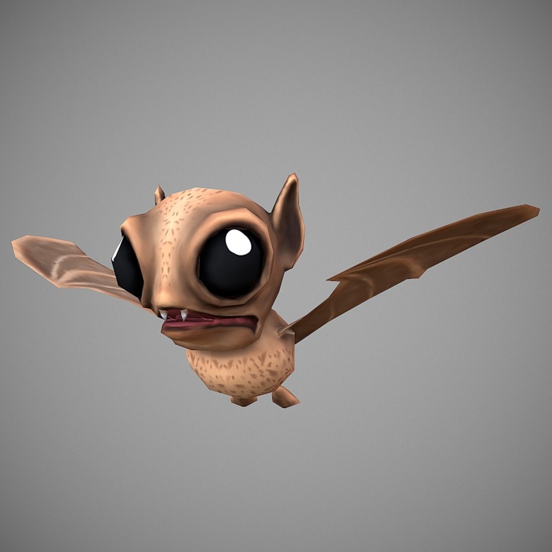 3D bat cartoon https://p.turbosquid.com/ts-thumb/E3/eSQprr/2uLykVxs/batcartoon1/jpg/1539155045/1920x1080/fit_q87/8d7a65d955d79e5629ca3e809b3bc7812f76c838/batcartoon1.jpg