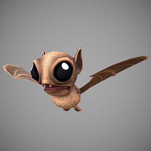 Bat Cartoon Lowpoly