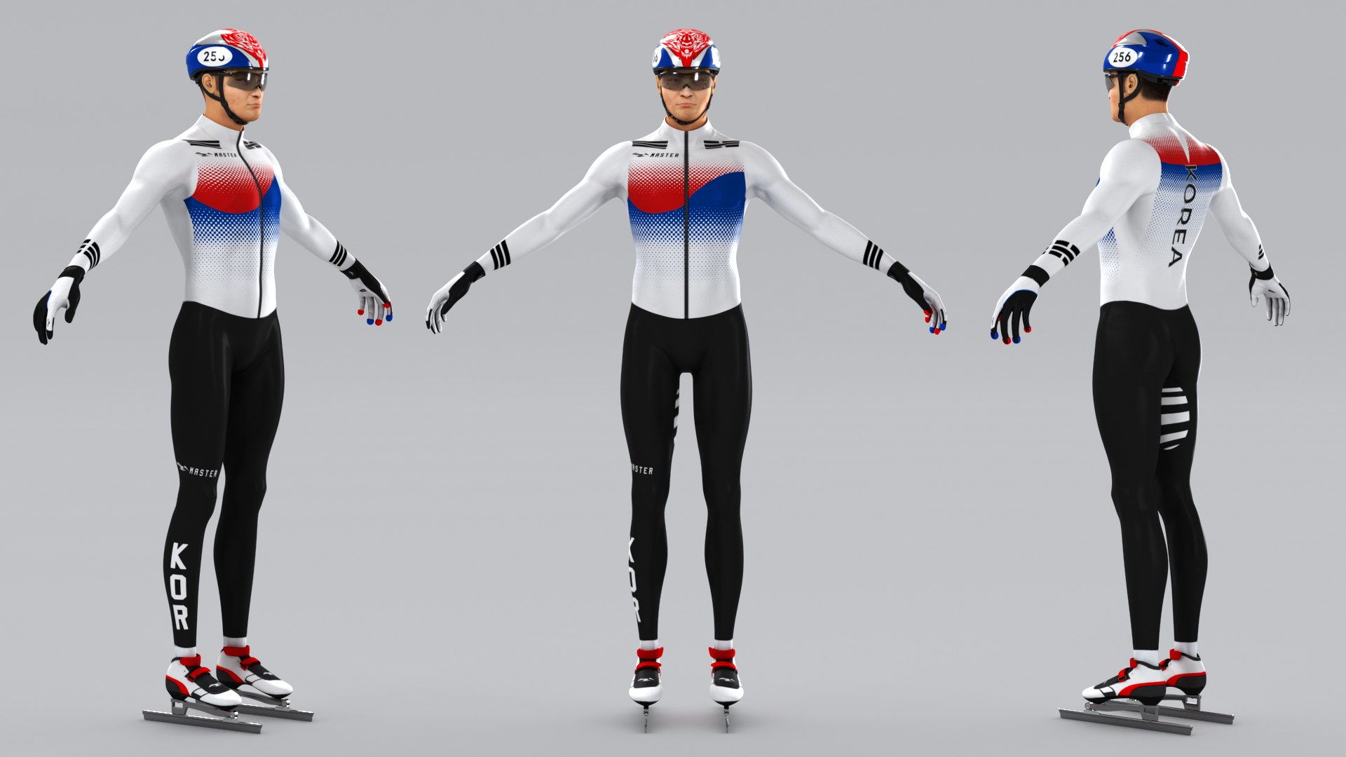 3D Animations Speed Skater Model - TurboSquid 1463468