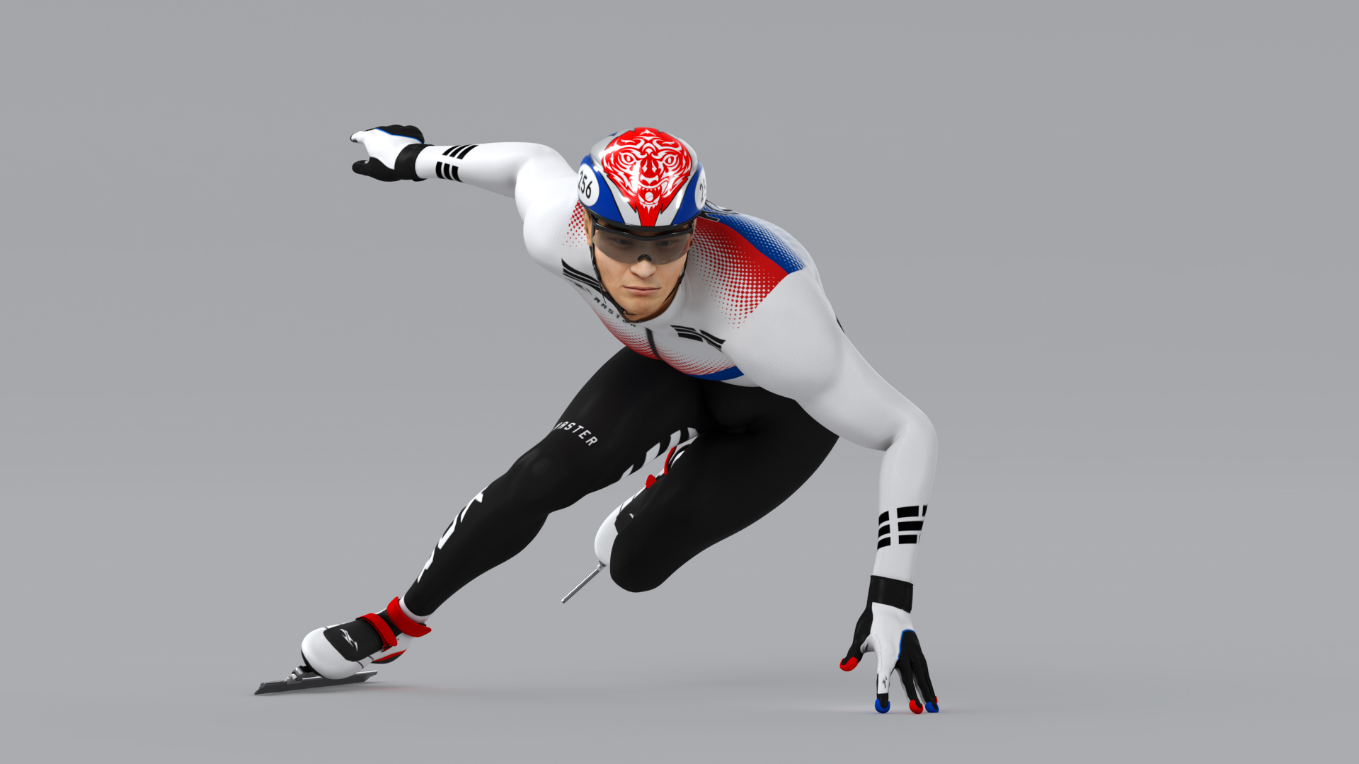 3D Animations Speed Skater Model - TurboSquid 1463468