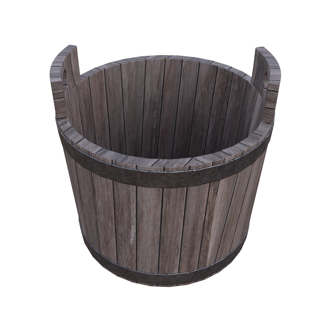 Old Wooden Bucket model https://p.turbosquid.com/ts-thumb/E3/fMYhA7/TL/image/png/1753940465/1920x1080/fit_q87/95baad48d8823cdb9961435d511c8c852a34e0cd/image.jpg