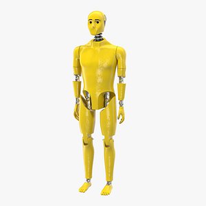 Crash Test Dummy Standing Pose 3D Model
