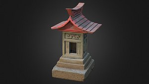 Stone Hokora (miniature Shinto shrine)