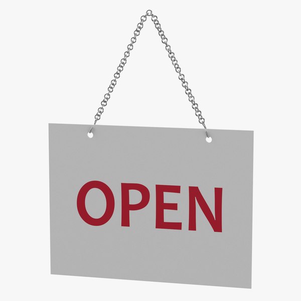 modelo 3d Letrero Abierto-Cerrado 01 - TurboSquid 1223344