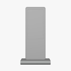 3D Digital LCD Display - Geometry Only No Textures No Materials