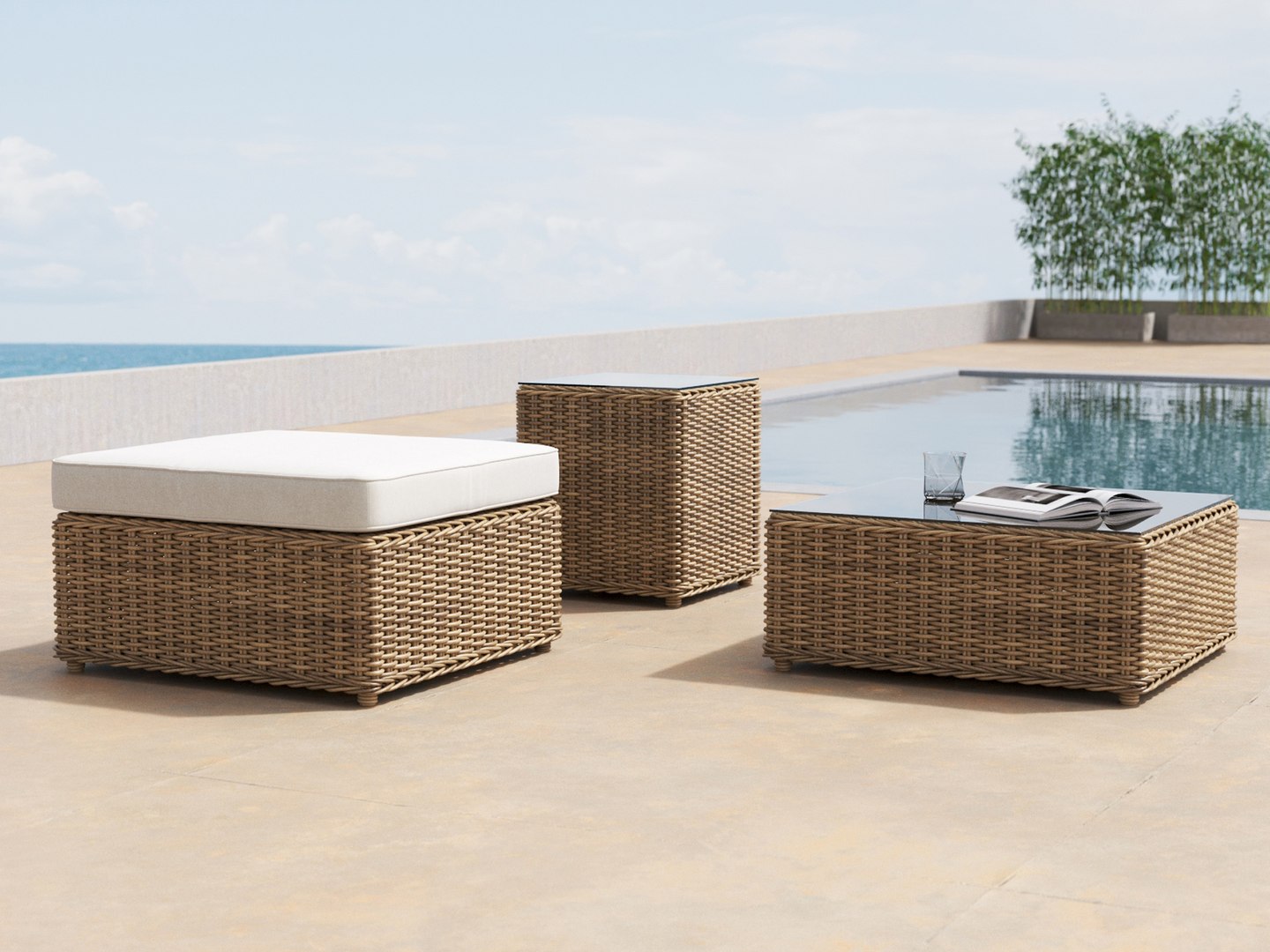 San Diego Small Tables And Stool 3D Model TurboSquid 2158885