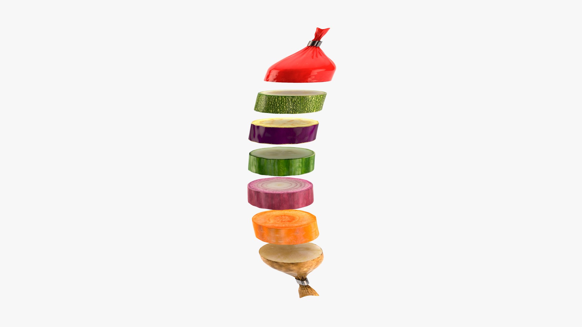 3D vegetable slices sausage form https://p.turbosquid.com/ts-thumb/E3/ty7uSF/KM/vegetableproducts1/jpg/1687954581/1920x1080/fit_q87/5a302bba56c20f5913e0e9b1616ceb6c0641d48c/vegetableproducts1.jpg