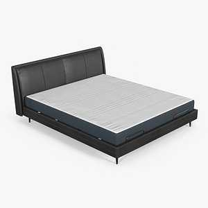 3D Smart Electric Bed Black model