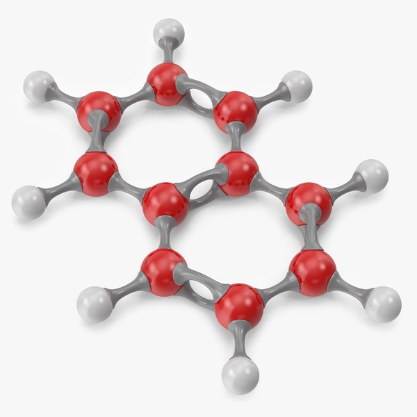 3D model naphthalene molecular