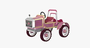 3d model of tractor princess peach