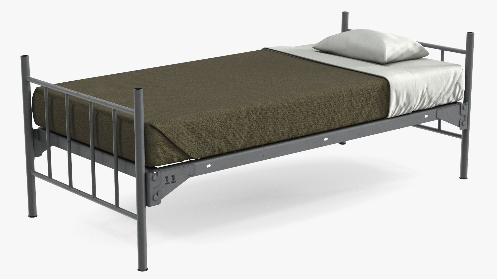 Military Bunk Bed Worn 3D TurboSquid 2079678