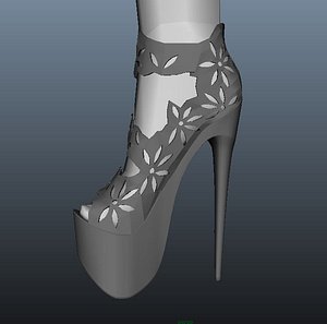 3d model heel shoe